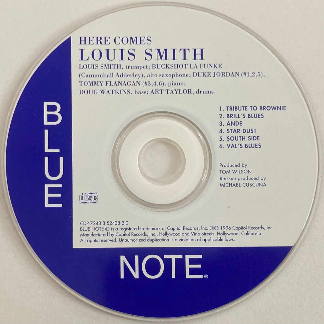 Schallplatten: LOUIS SMITH - HERE COMES LOUIS SMITH – Gebraucht aus Poliez-Pittet von Newtown-Records 2
