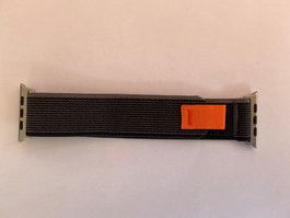 Schwarz/Grau Trail Loop Armband für Apple Watch Ultra 49mm