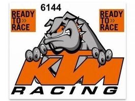 KTM Ready to race 3teilig Aufkleber  Sticker (Art. 6144) NEU