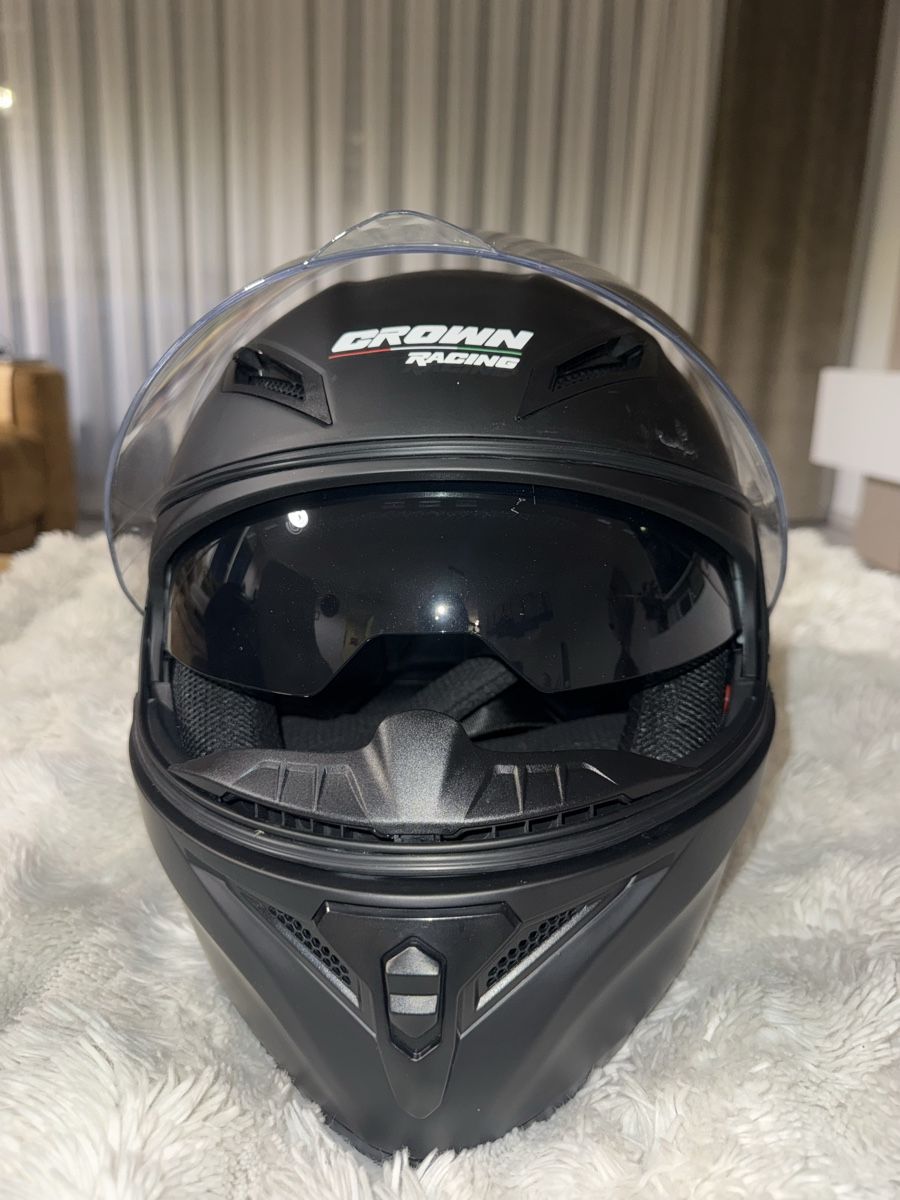 Casques & visières: Motorrad Helm Crown Racing DOT – D'occasion à Wetzikon ZH par shey7 2