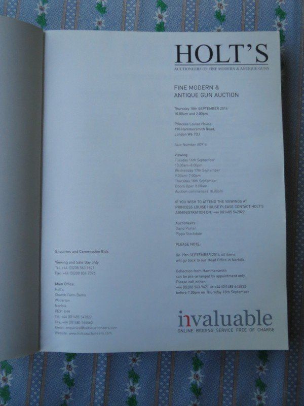 Libri: HOLT's Auktionskatalog 18.09.2014 – Usato da Olten venduto da Maniac63 1
