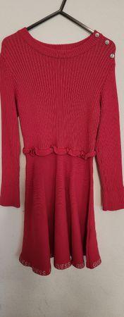 Vestito Guess rosso invernale, taglia 5 anni