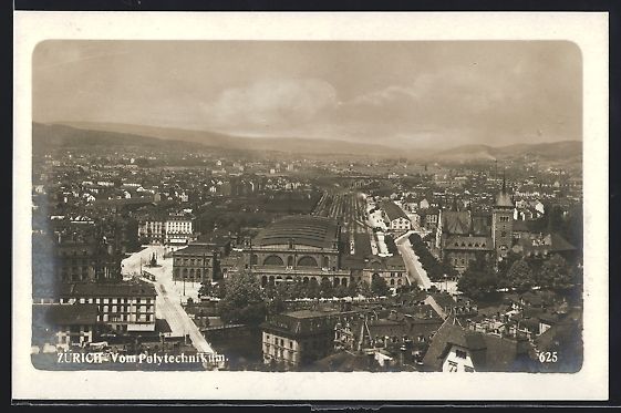 Ansichtskarten: Zürich, Teilansicht vom Polytechnikum a – Gebraucht aus Berlin von bartko-reher