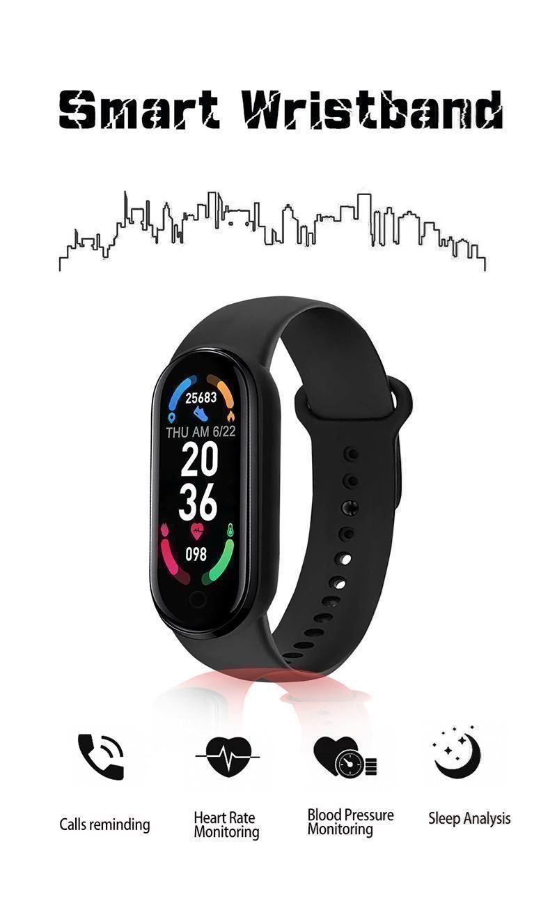 Misurare: FITNESSTRACKER SMARTBAND - SMARTWATCH - ACTIVITY TRACKER M6 – Nuovo e nell'imballaggio originale da Kriens venduto da swissgadget 9