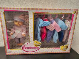 Neu - Bambolina Amore - Puppe mit 6 Kleider