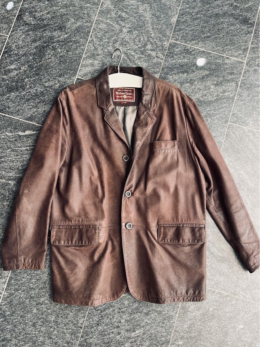 Marlboro Giacche: Lederjacke braun, Marke Marlboro classics – Usato da Mönchaltorf venduto da VaSo56