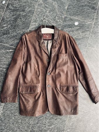 Lederjacke braun, Marke Marlboro classics