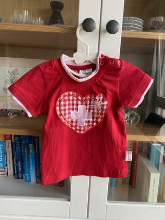 Cute Swiss National Day Top for August 1 Size 62