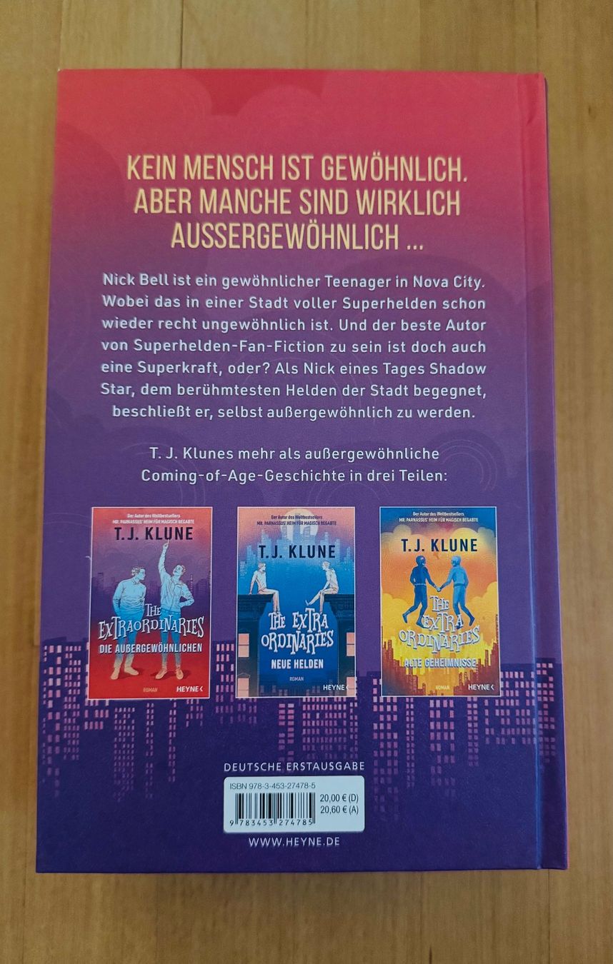 Bücher: the extraordinaries- T.J.Klune – Gebraucht aus Bettwil von bellis_perennis_222 1