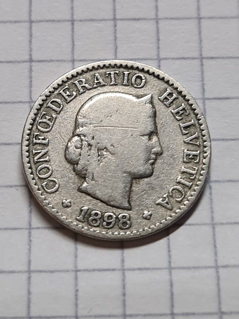 Tutti le monete: 5 Rappen 1898 – Usato da Contra venduto da Lylou0