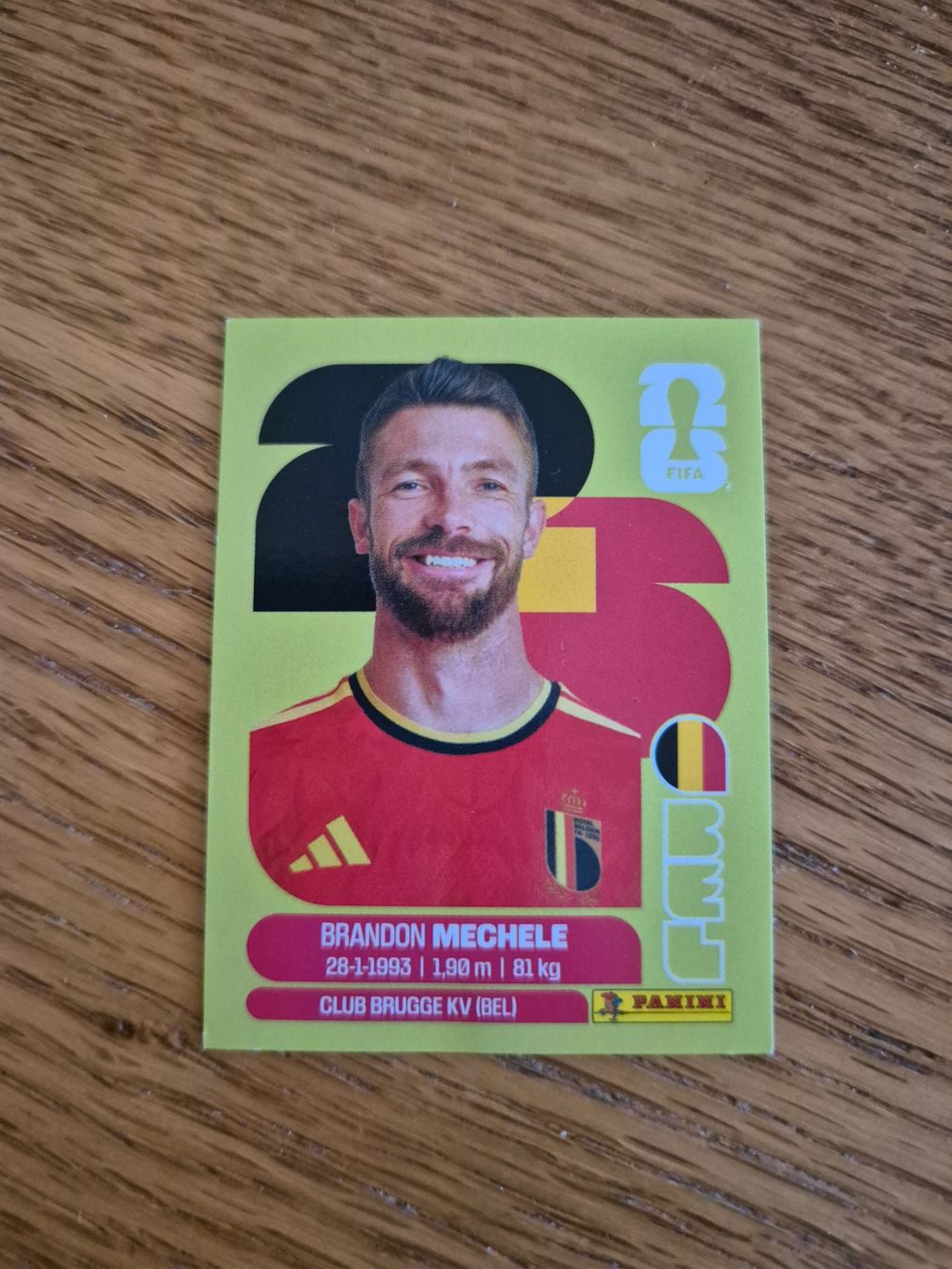 Panini Cartes à collectionner: Fussball Bild Brandon Mechele  Panini 2026 – D'occasion à Luzern par Balzli22