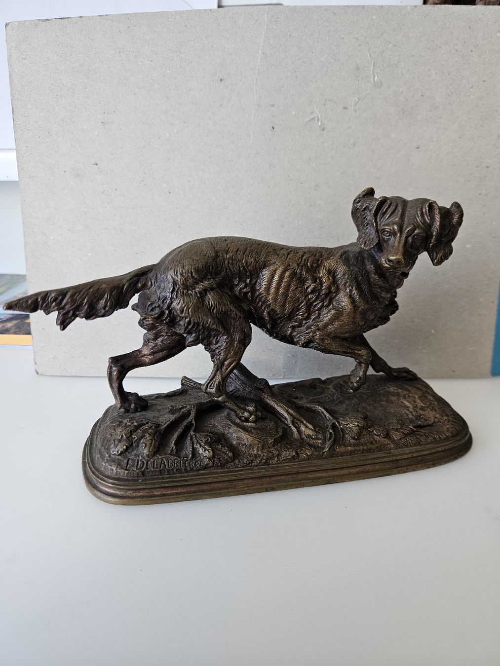 Statuette: Bronze Figur E.DELABRIERRE  – Usato da Adlikon b.Regensdorf venduto da kuka02