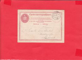 Postkarte-Carte correspondance, gelaufen 1872