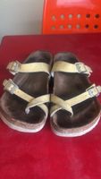 Birkenstock Mayari Sandalen Vanille-Gelb, Grösse 38