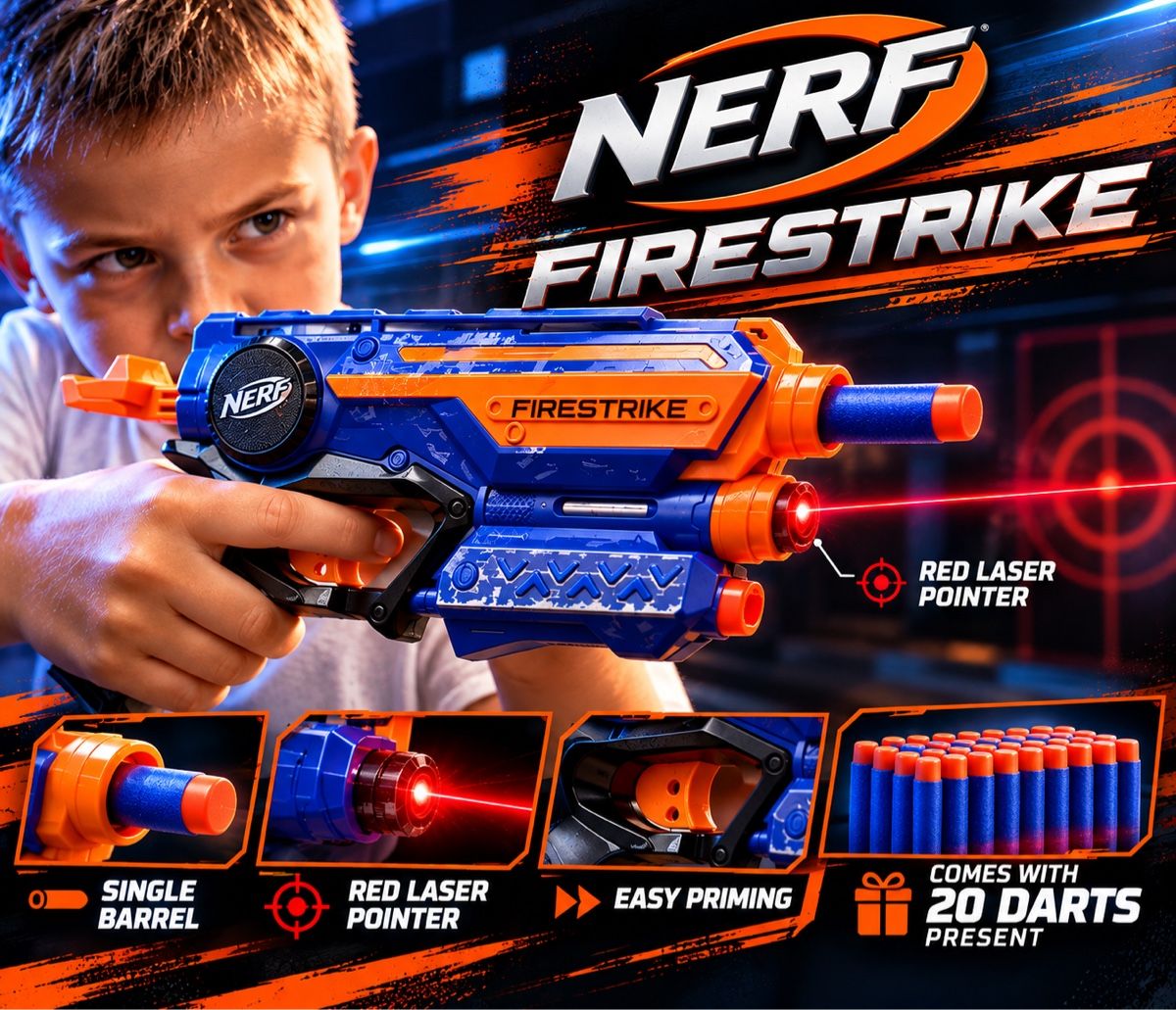 Nerf Giocattoli: Nerf Firestrike mit Laser + 20 Darts – Usato da Reinach AG venduto da VaultEleven