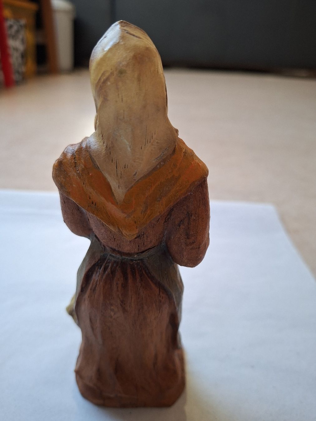 Figuren: Krippefigur Frau mit Lamm handgeschnitzt ca. 18 cm – Gebraucht aus Klingnau von vollmond36 2