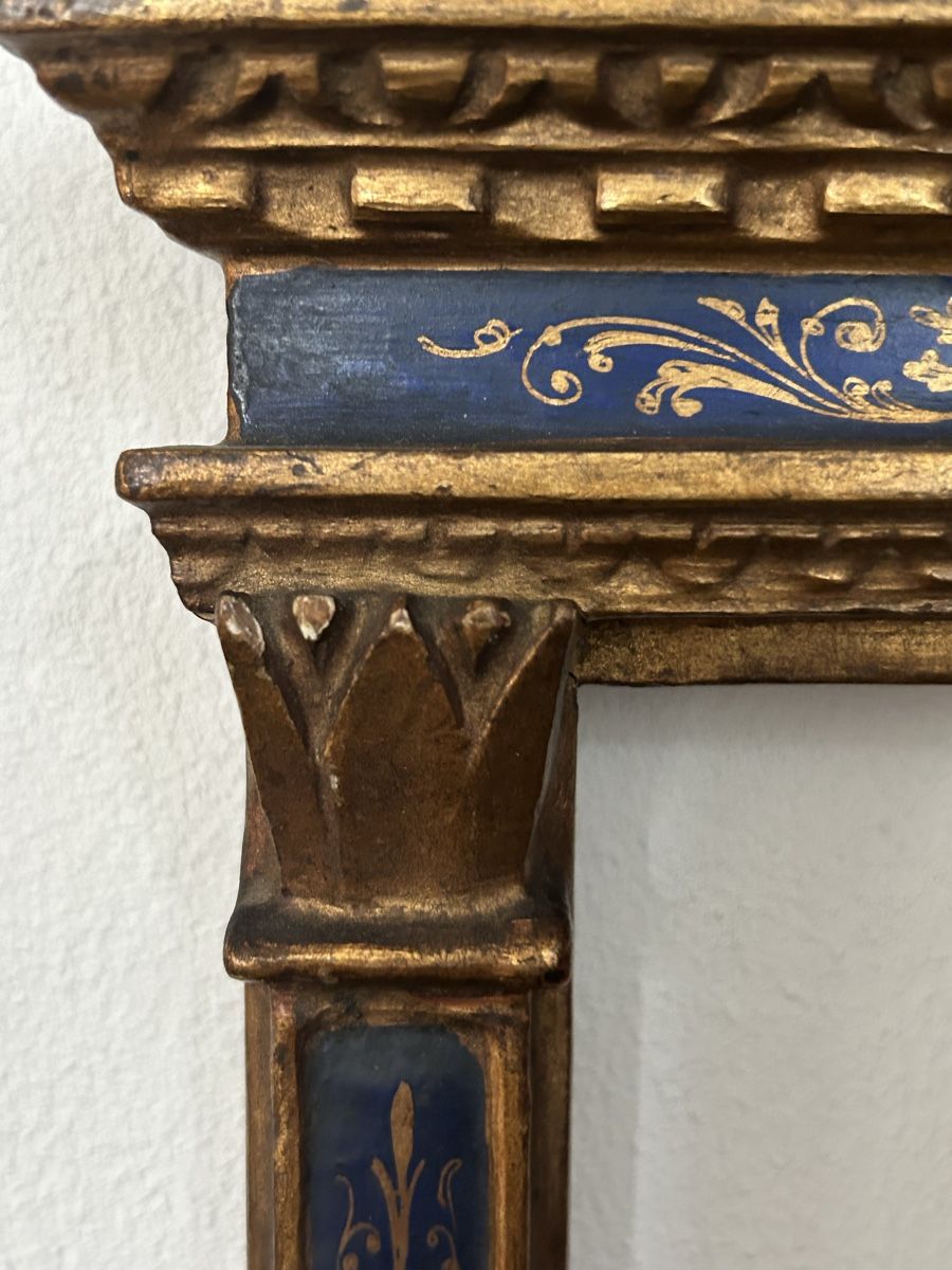 Cornici: Antiker Bilderrahmen Gold-Blau Renaissance-Stil – Usato da Riedholz venduto da Frettchen63 4