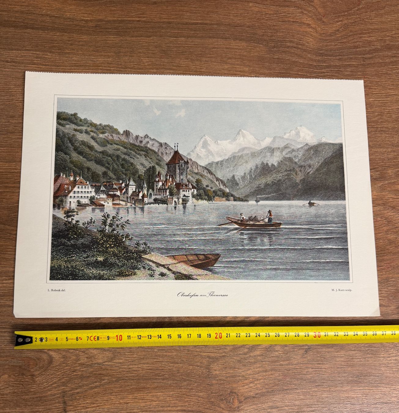 Foto & Immagini: Alte Ansicht von Thun am Thunersee – Usato da Nussbaumen AG venduto da olitech5415