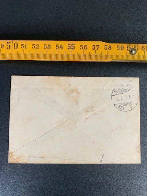 Alle Briefmarken: Briefkuvert von 1892 Reutlingen -> Basel – Gebraucht aus Erlenbach ZH von Ritschly 4