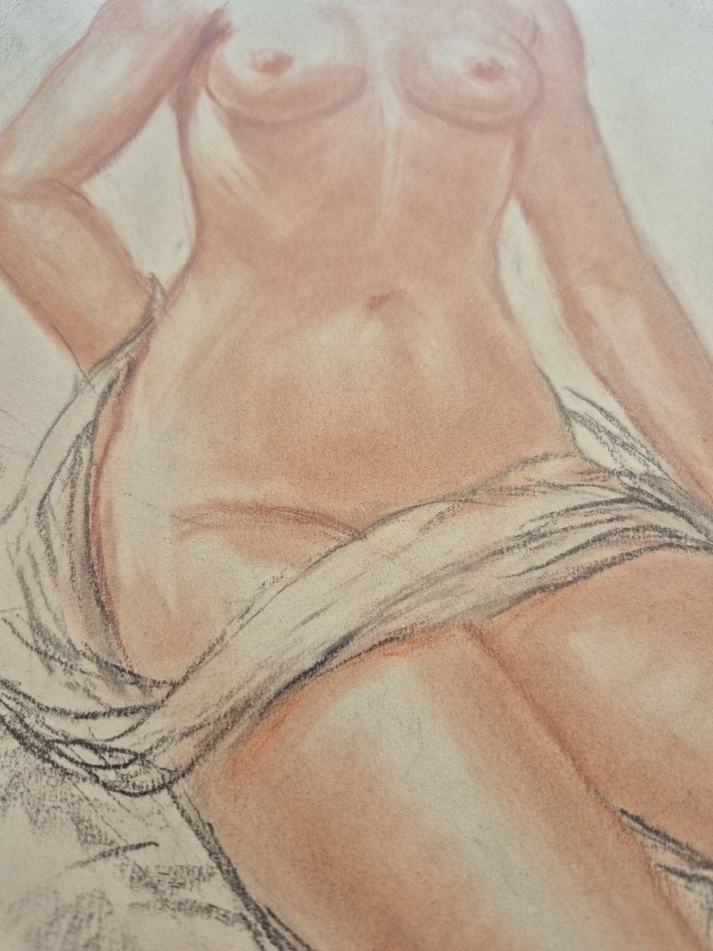 Gemälde: A.Genta "nu" pastel tableau erotique  – Gebraucht aus Tramelan von La_mine_d_art 2