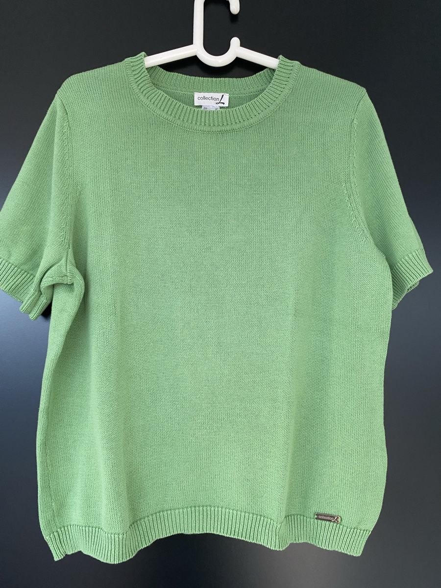 Maglioni & Felpe: Kurzarm Pullover hellgrün Strick Gr. 44 Collection L – Usato da Meggen venduto da 6003Luzern
