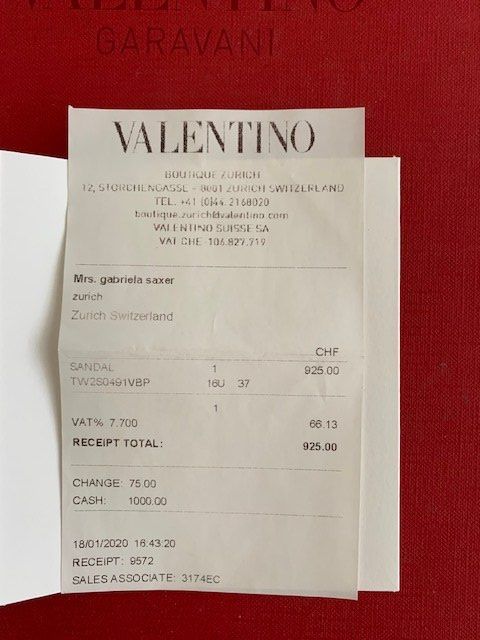 Valentino Damenschuhe: VALENTIONO Damen Sandalette Rockstud / Gr. 37 – Gebraucht aus Zürich von gonthemove 6