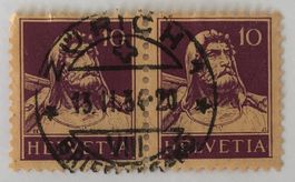 Nr.184 Paar mit Vollstempel  Zürich