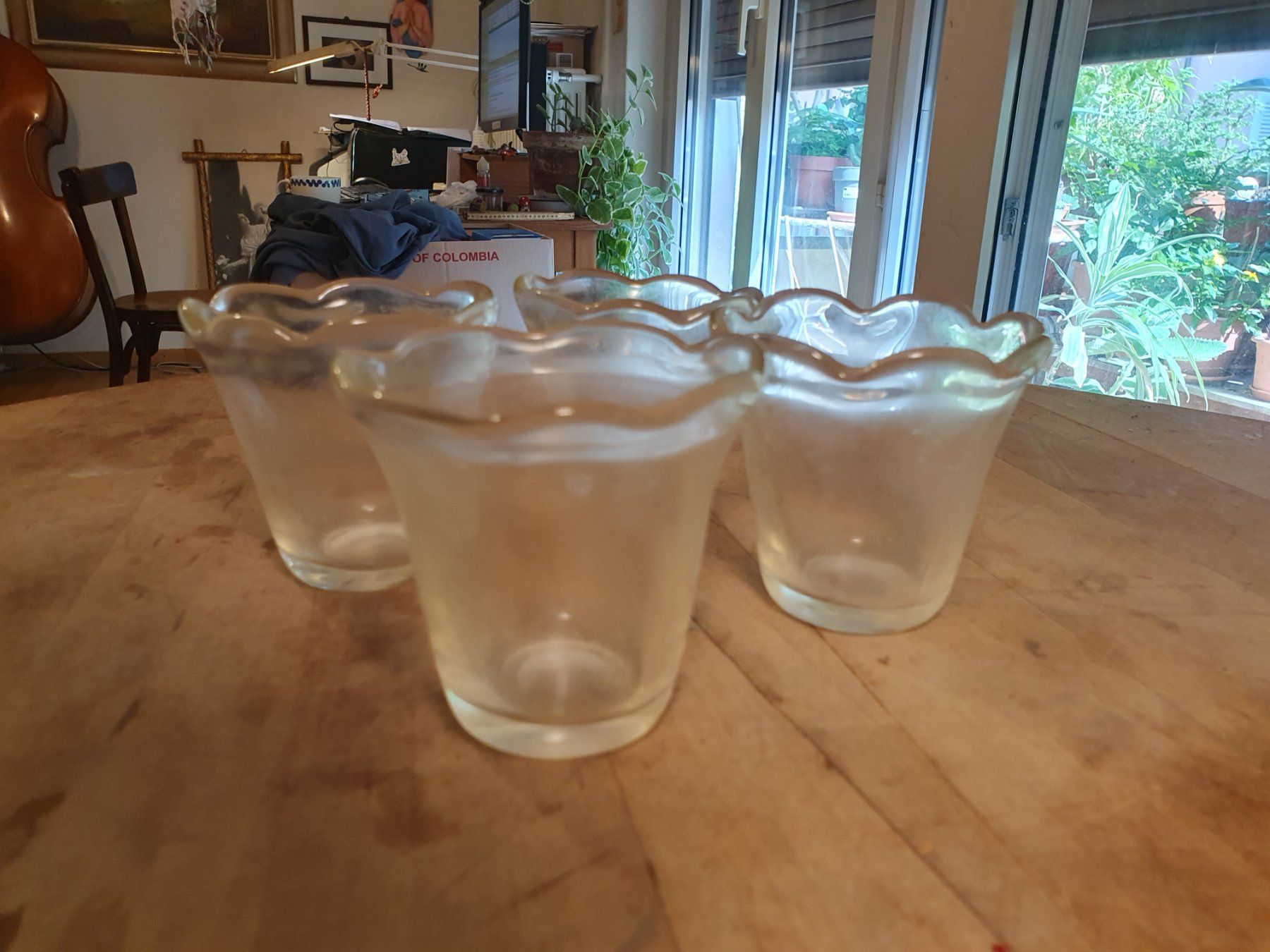 Portacandele: 4 Stk Windlichter Milchglas – Usato da Zürich venduto da loosebone 2
