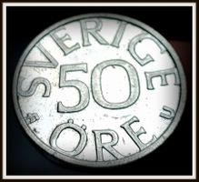 SCHWEDEN 50 ÖRE 1980