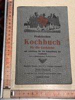 kochbuch gasküche, mit makaberem bild, büchlein