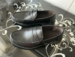 Herren Loafer schwarz Leder Grösse 43 guter Zustand