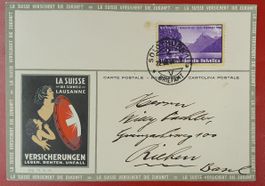 Illustrierte Karten 1938 - La Suisse Versicherung