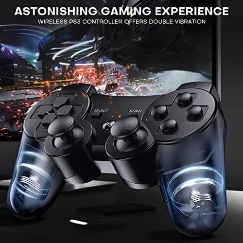 Controller: Controller PS3 Wireless Bluetooth Double Shock Ergonomie – Neu und originalverpackt aus Hundwil von pak_7zvn 5