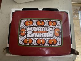 Vintage Raclette Ofen Emaile 60er Jahre