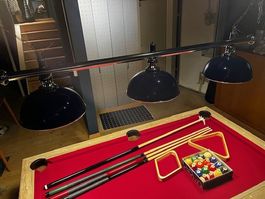 Billiardtisch 6-Fuss – neuwertig, umbaubar zum Esstisch