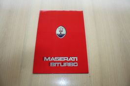 Maserati Biturbo 2.5 Prospekt Jahrgang 1984