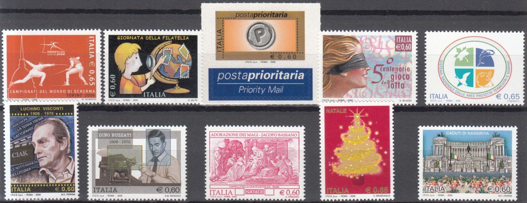 Tutti i francobolli: Italien 2006 postfrisch – Usato da Bürglen TG venduto da StampGraf 7