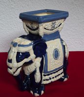 Blauer Vintage Elefant Pflanztopf, Top Zustand