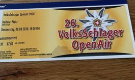 Heitere Schlager Open Air Ticket - Donnerstag 06.08.2026
