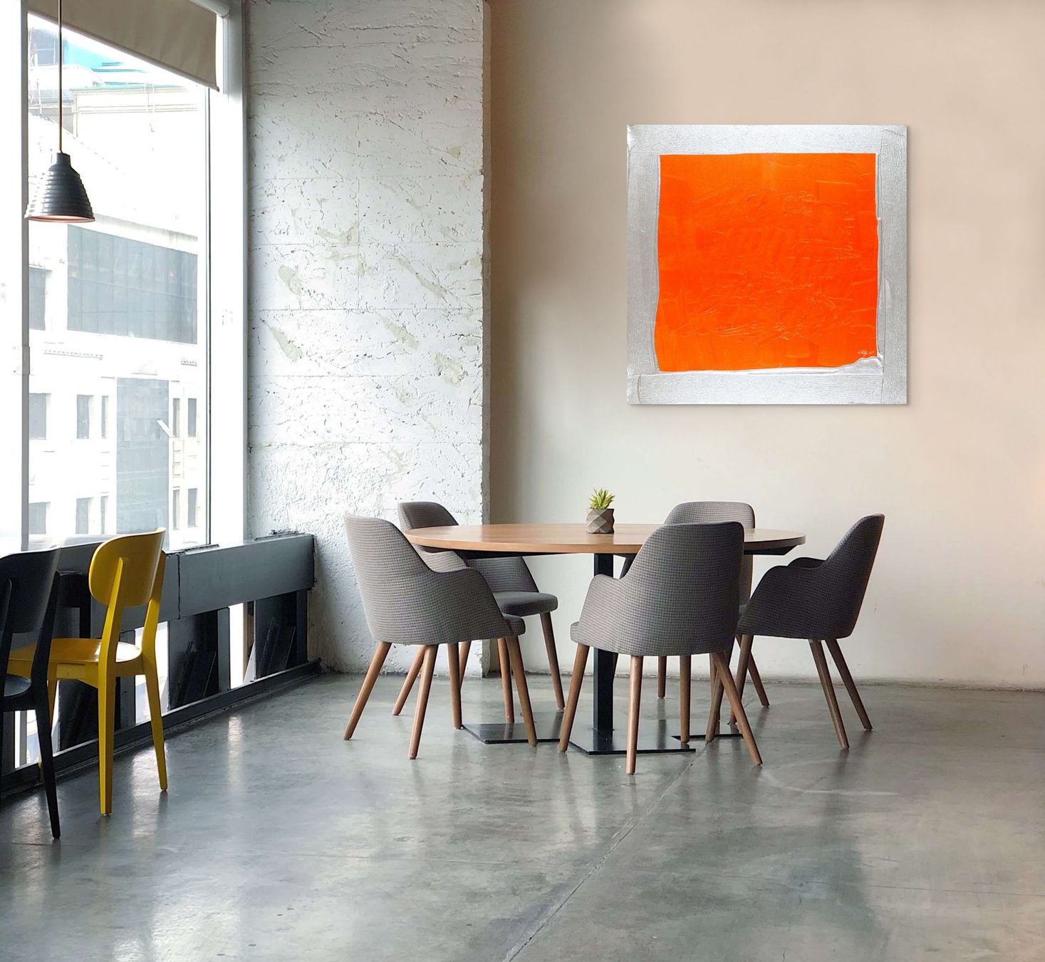 Gemälde: Gemälde "ORANGE WINDOW" – Neu (gemäss Beschreibung) aus Zug von event_more 2