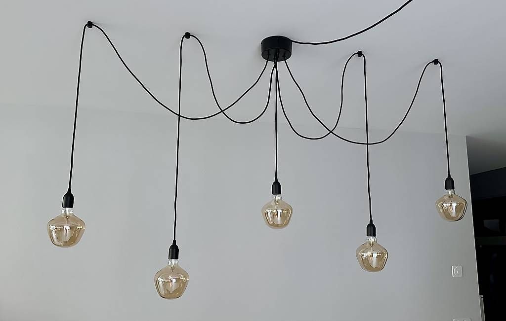 Lampade: Tisch-Hängeleuchte inkl. 5 LED-Leuchtmittel – Usato da Rodels venduto da Renni75 2