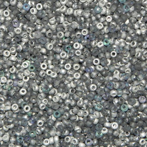 Perlen (unechte): Tschechische Saatperlen Crystal Etched Vitrail Light 3mm – Neu und originalverpackt aus Klingnau von SilberwindArt