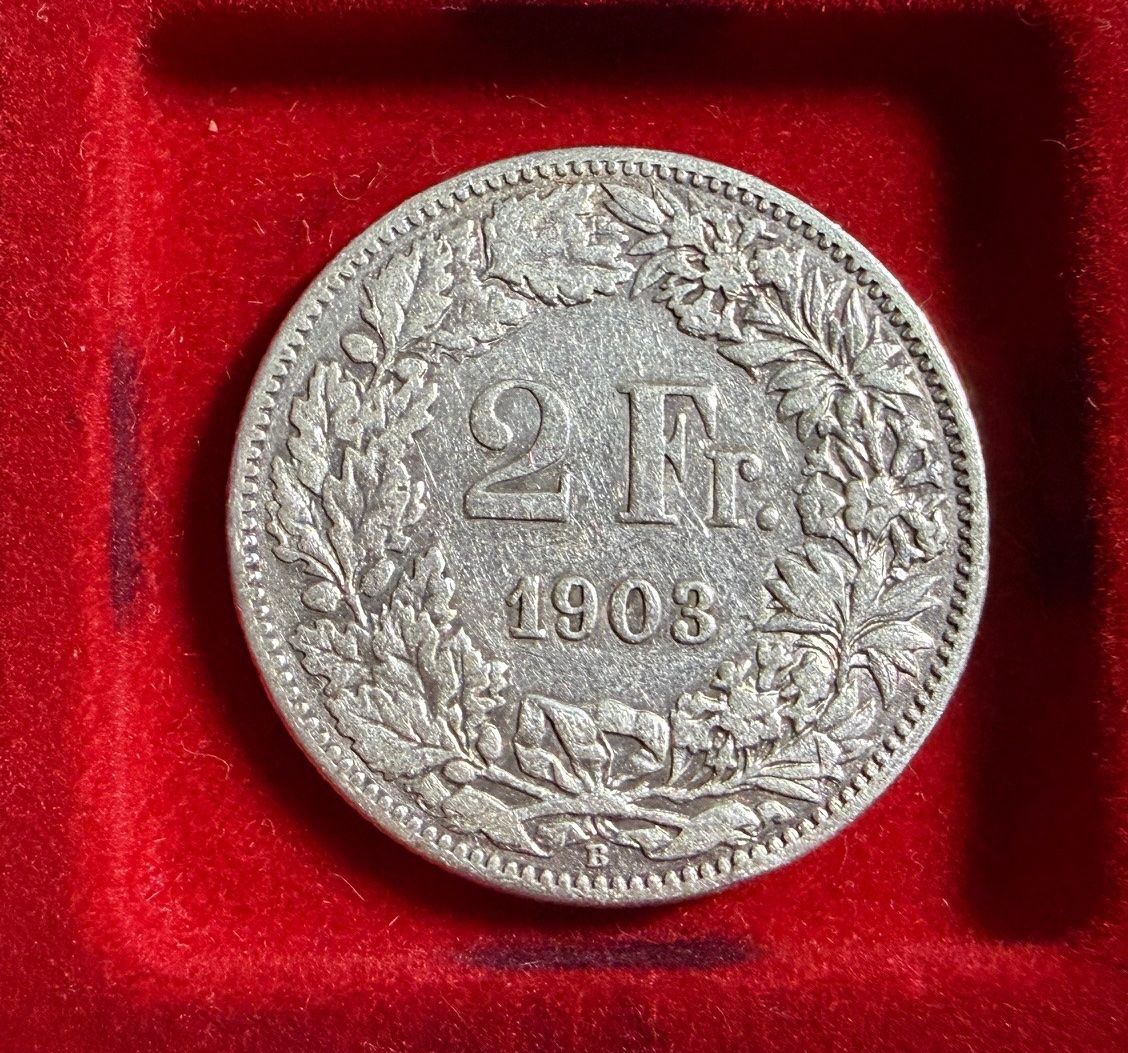 Tutti le monete: 2.00  Franken Stück 1903 - silber – Usato da Samedan venduto da Gischpel25