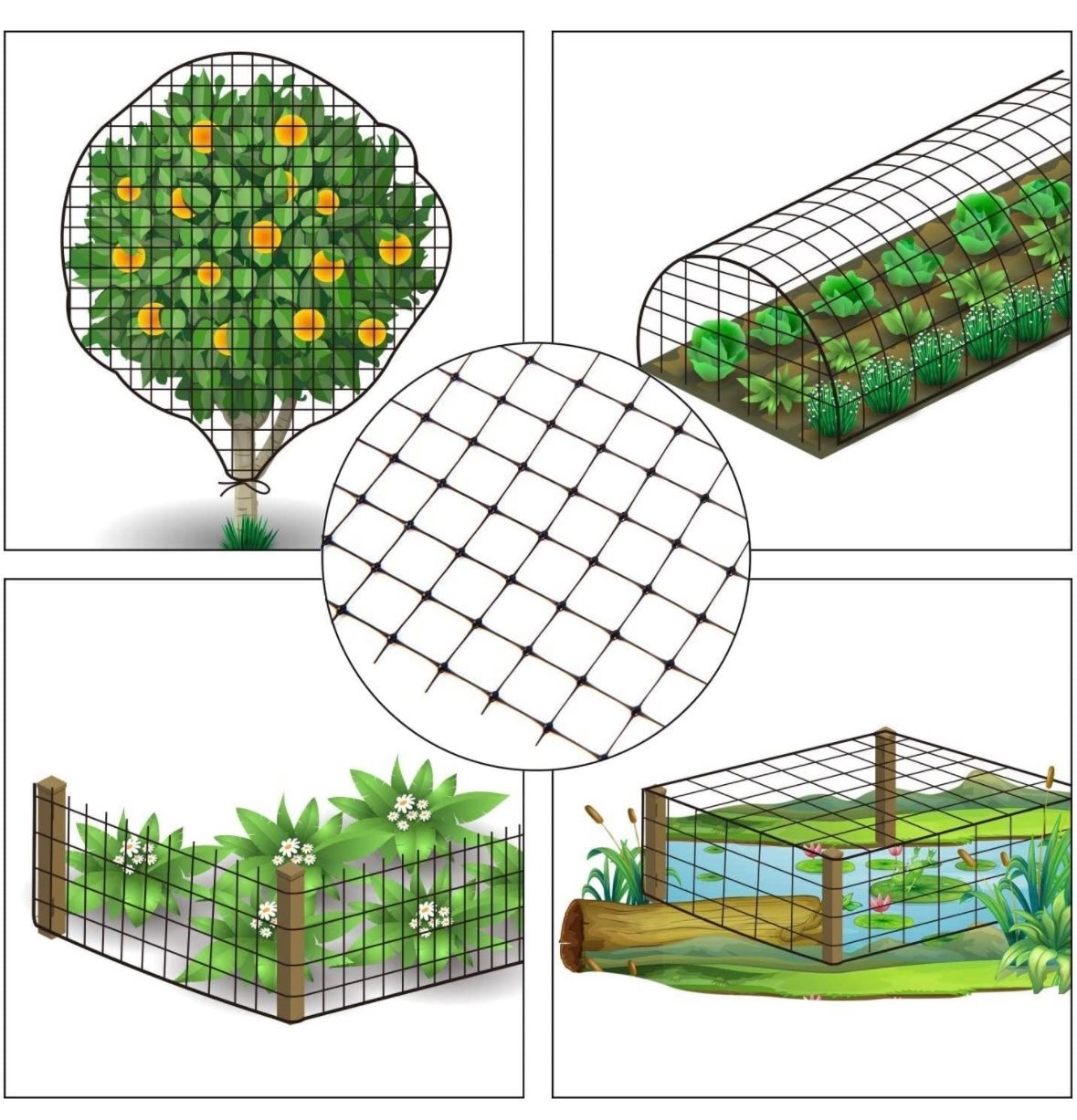 Griglie e Inferriate: Vogelschutznetz Gartennetz 2x20m – Nuovo e nell'imballaggio originale da Nuglar venduto da SaleRitter 2