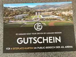 FC Lugano. Gutschein für 4 Sitzplatz-Karten