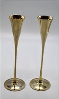 Elegantes Kerzenständer-Set, goldfarben, Design, Wappen