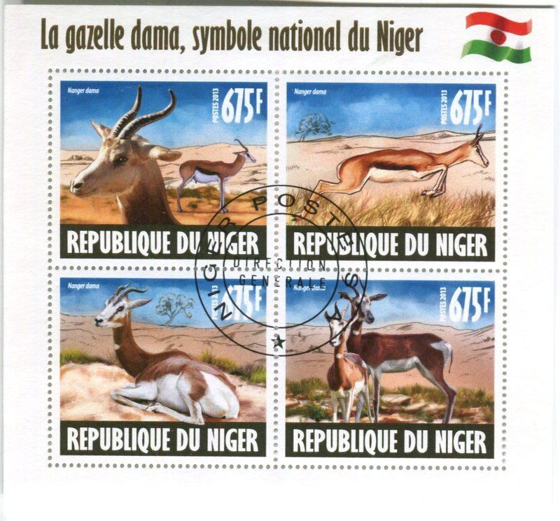 Alle Briefmarken: Block "Gazellen". Niger – Neu und originalverpackt aus Basel von Butsch5