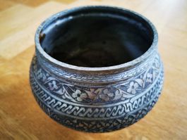 Historischer Zinn-Topf aus der Türkei (Durchmesser ca. 17cm)