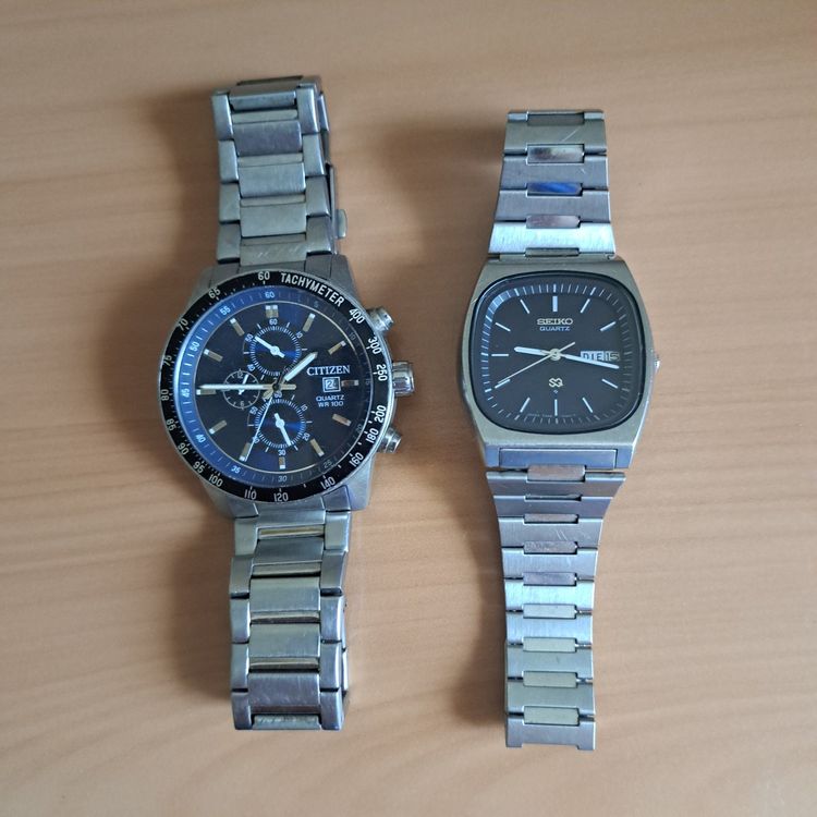 Lot 2 Stk.Citizen Chrono WR100 und Seiko S3 laufen Kaufen auf