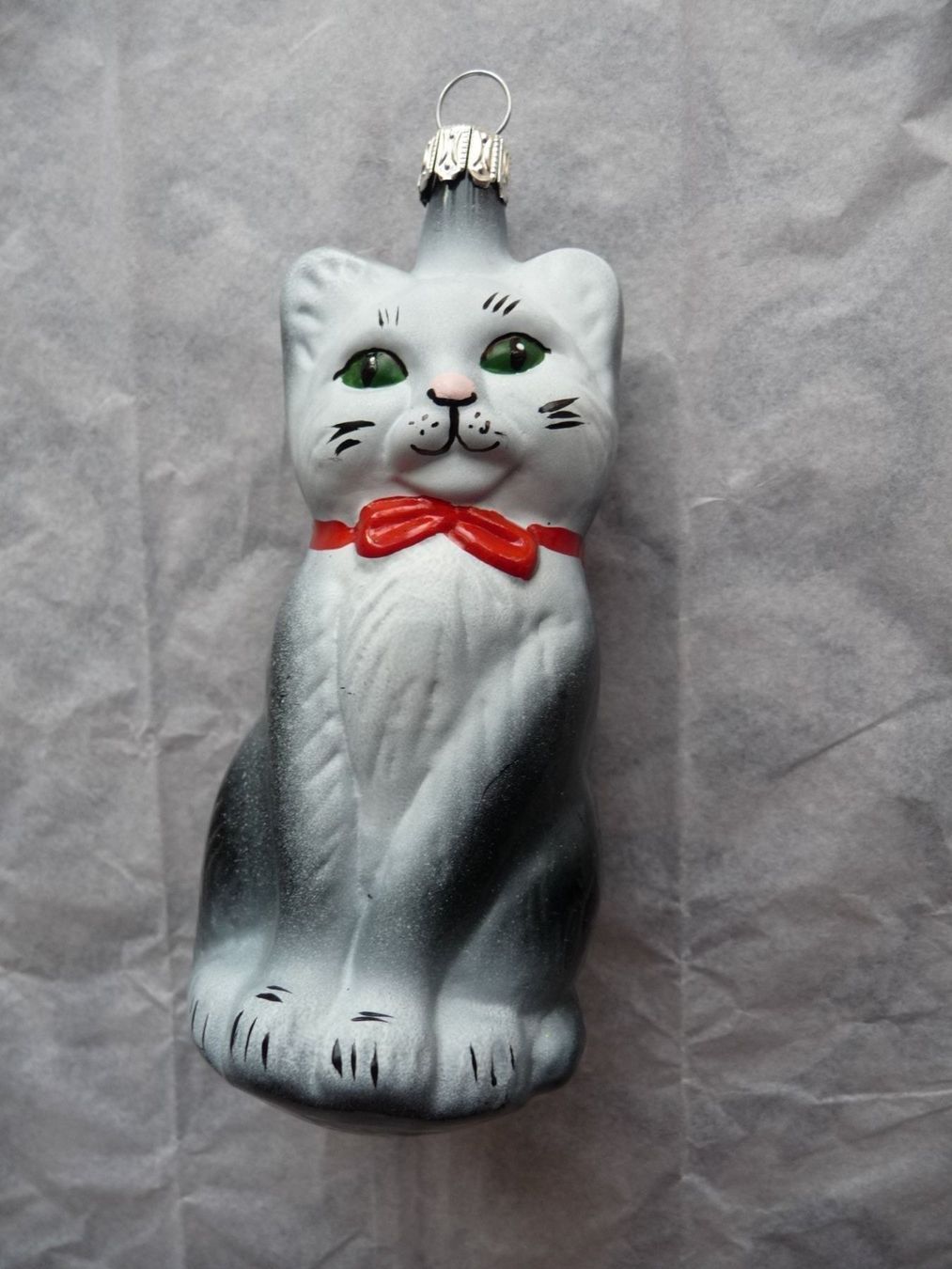 Tutte le decorazioni: Katze Christbaumschmuck, aus Lauscha – Nuovo e nell'imballaggio originale da Alpnach Dorf venduto da marvo 1